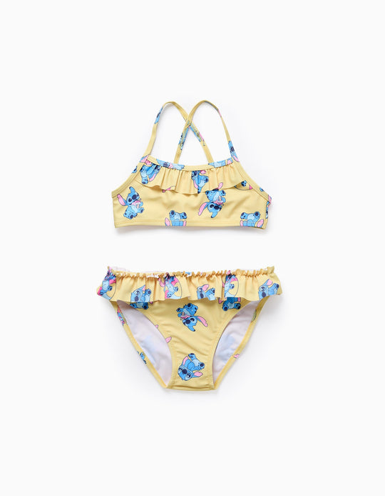 Frilled Bikini for Girls 'Stitch', Yellow