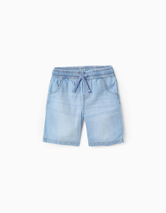 Denim Shorts for Boys 'Midi', Light Blue