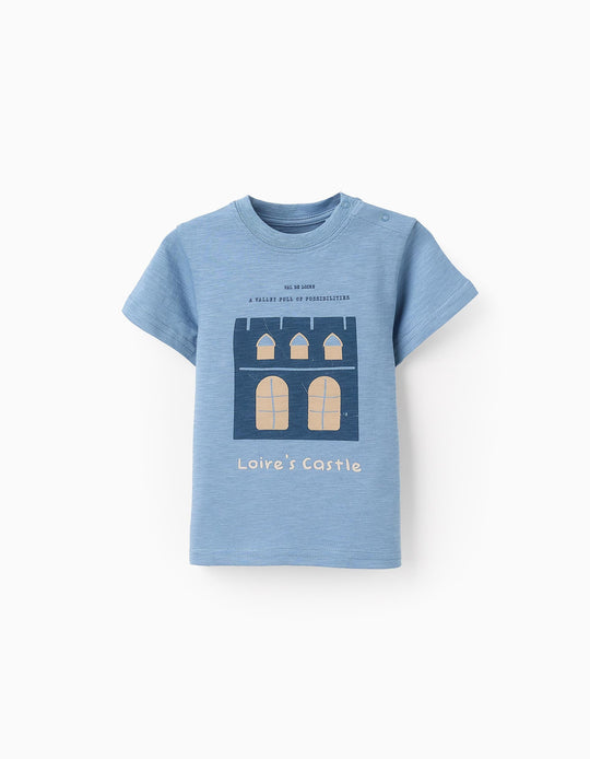 T-shirt for Baby Boys 'Loire Castle', Blue