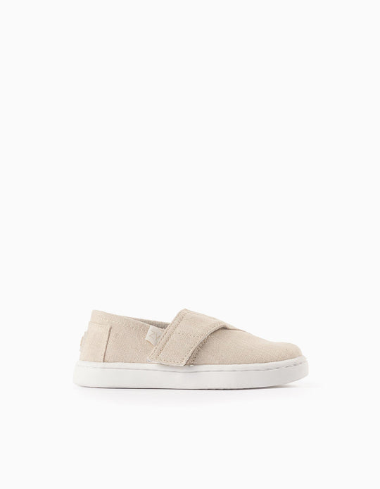 إسبادريل قماش للمواليد الأولاد، بيج