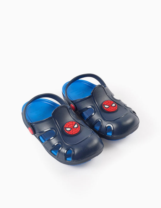 صندل مطاطي للأولاد سبايدرمان، أزرق داكن