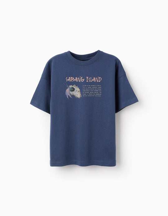 Cotton T-shirt for Boys 'Sabang', Blue