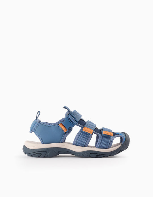 Ultralight Sandals with Toe Cap for Boys, Blue