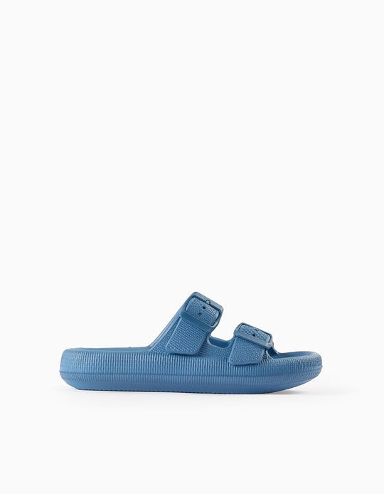 Light Rubber Flip-Flops for Children, Blue