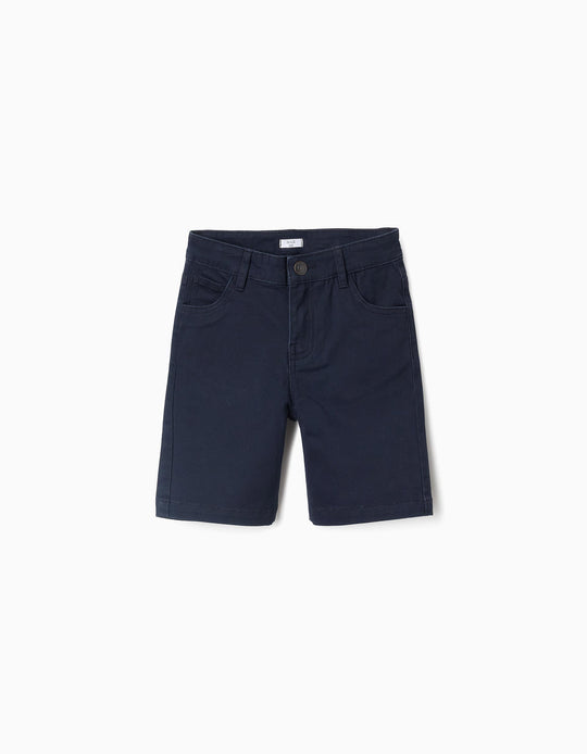Twill Shorts for Boys 'Midi', Dark Blue