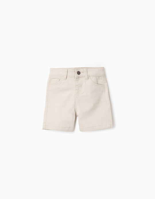Twill Shorts for Baby Boys, Beige