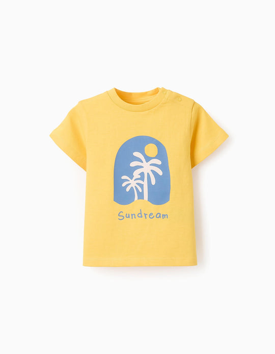 Cotton T-shirt for Baby Boys 'Sundream', Yellow