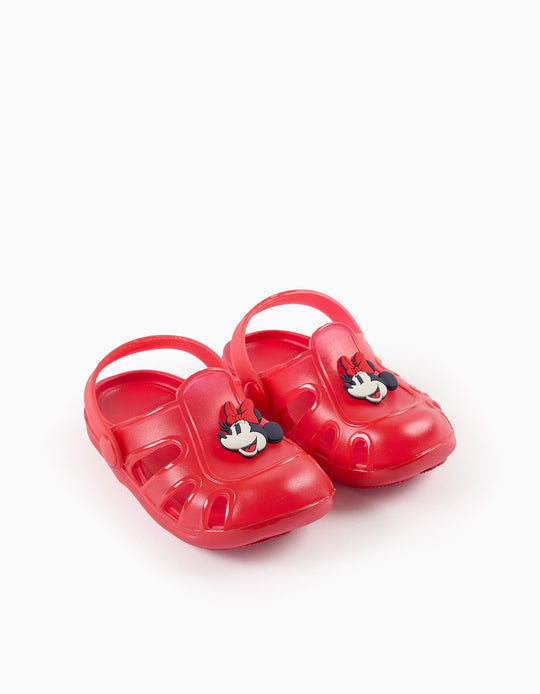 Rubber Clogs for Baby Girls 'Minnie', Red