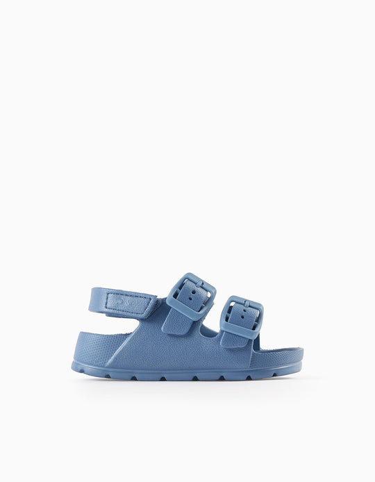 صنادل مطاطية خفيفة للأطفال الرضع، أزرق