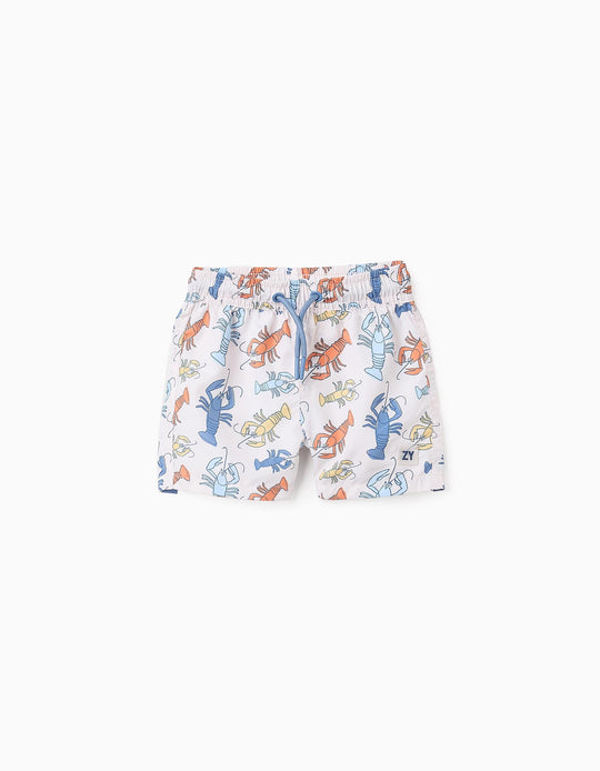 Swim Shorts for Baby Boys 'Lobster', Beige