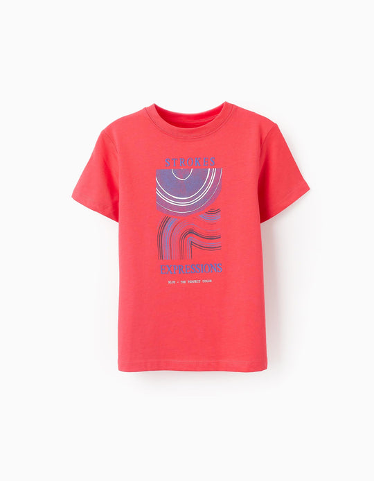 T-shirt for Boys 'Strokes', Red
