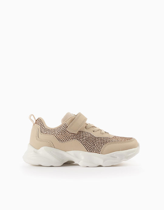 حذاء رياضي مزين للبنات ZY Superlight Runner، بيج