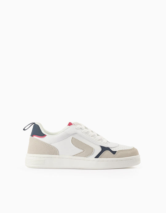 حذاء رياضي للأولاد ZY Move، أبيض/أزرق داكن