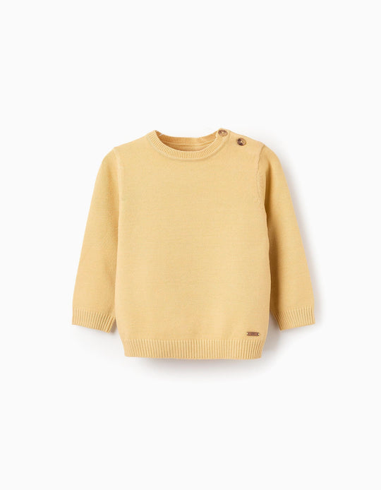 Soft Knit Jumper for Baby Boys, Yellow