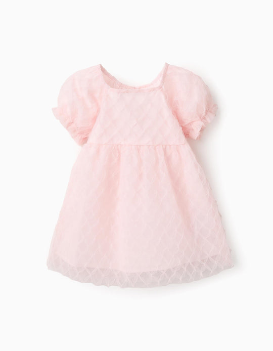 Tulle Dress for Baby Girls, Light Pink