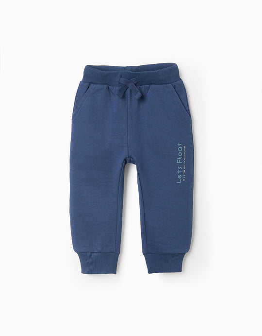 Joggers for Baby Boys 'Let's Float', Blue