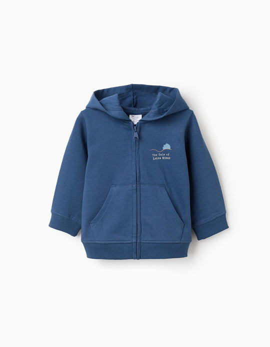 Hooded Jacket with Kangaroo Pockets for Baby Boys 'Loire River', Blue