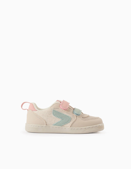 Trainers for Baby Girls 'ZY Move', Beige/Pink/Blue