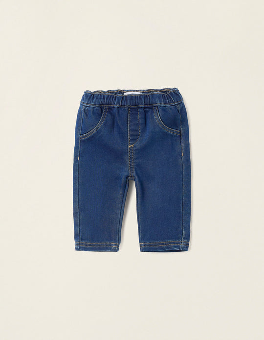 Denim Trousers for Newborns, Blue