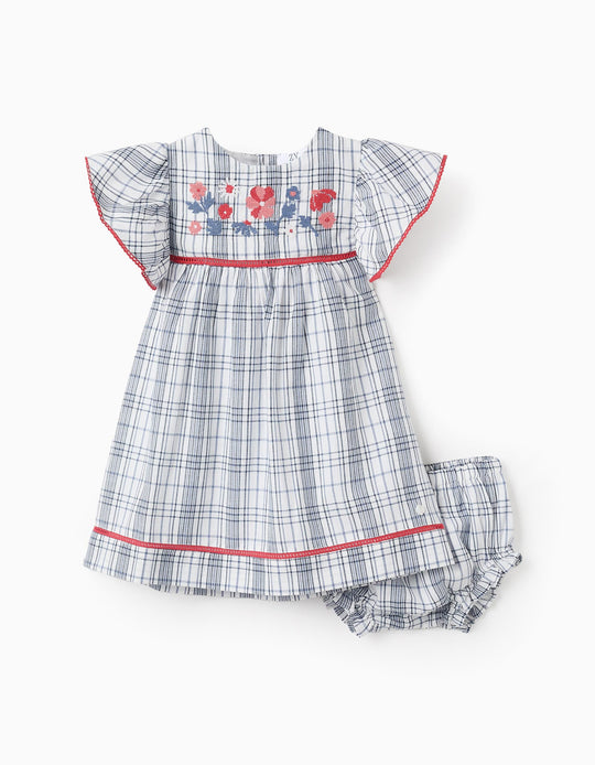 فستان مربعات + شورت للبنات الرضع You&Me، متعدد الألوان