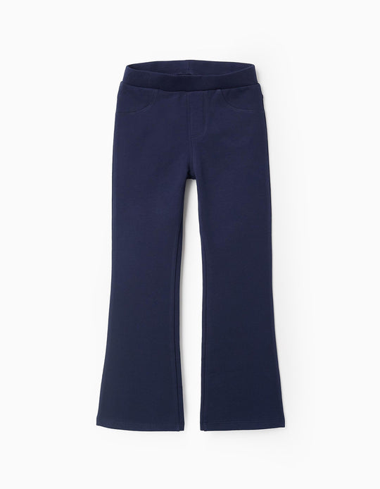 بنطال جينز ضيق للبنات، أزرق غامق