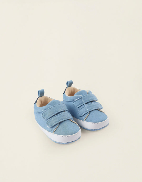 حذاء قماش للمواليد الأولاد، أزرق