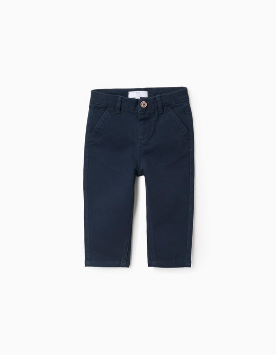 بنطال شينو تويل للأولاد الرضع، أزرق داكن