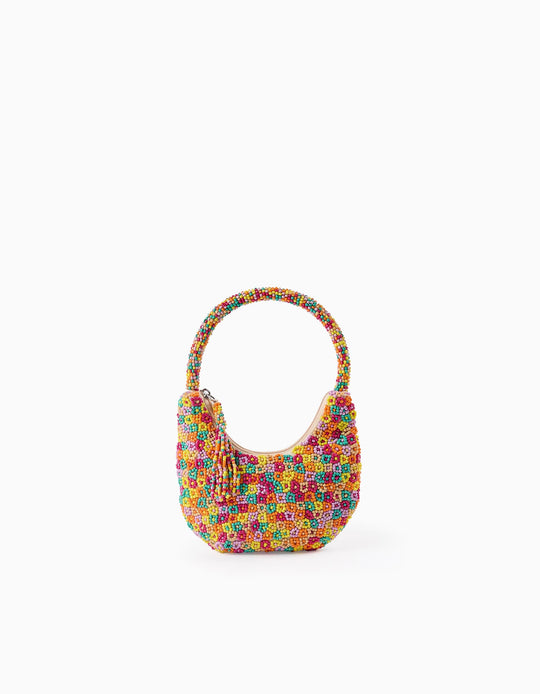Beaded Bag for Babies and Girls, Multicolour