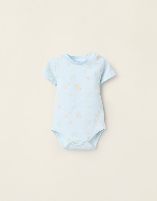 Bodysuit with Motif for Newborns 'Nemo', Light Blue