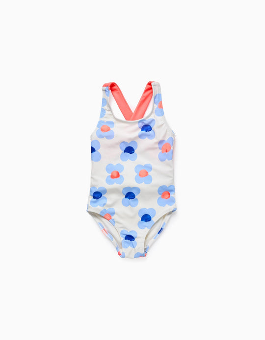 Floral Swimsuit for Baby Girls 'You&Me x Graça Paz', Beige