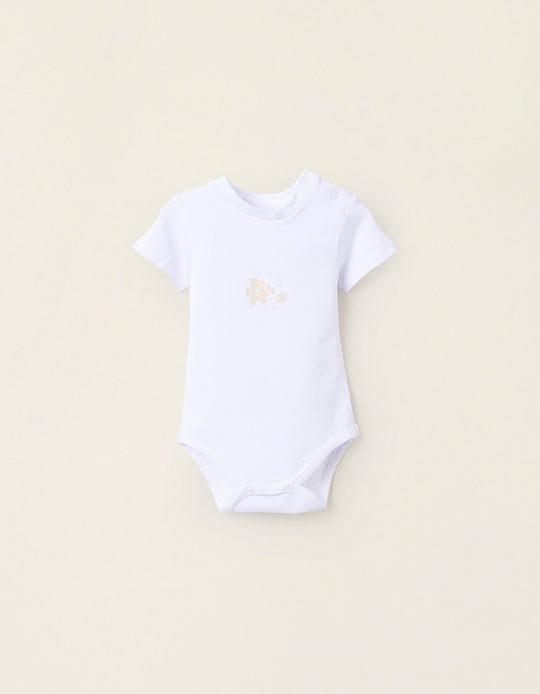 Bodysuit with Print for Newborn Boys 'Nemo', White