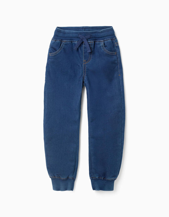 Slim Joggers Jeans for Boys, Dark Blue