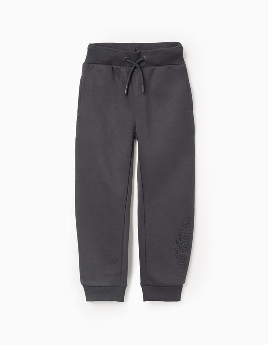Slim Fit Joggers for Boys, Dark Grey