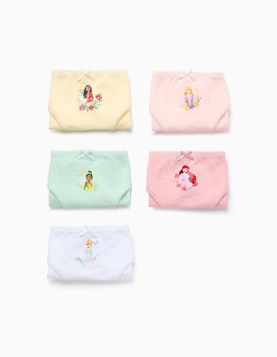 عبوة 5 ملابس داخلية للمواليد البنات "Disney Princesses"، متعدد الألوان