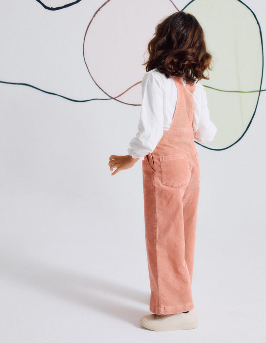 سالوبيت كوردروي واسع للفتيات، زهري