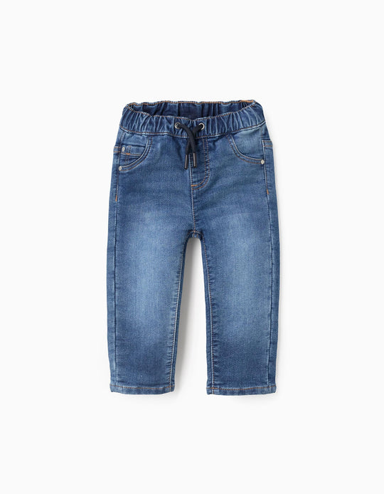 جينز جوجر للأولاد الرضع بقصة ضيقة، أزرق
