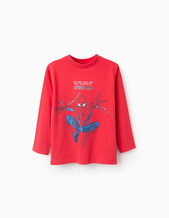 Long Sleeve T-shirt for Boys 'Spider-Man', Red