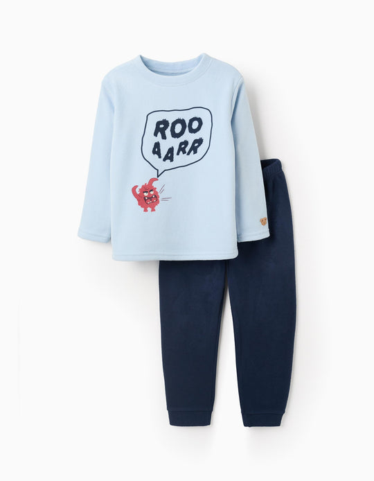 Polar Pyjama for Boys 'Monster of Emotions', Light Blue/Dark Blue