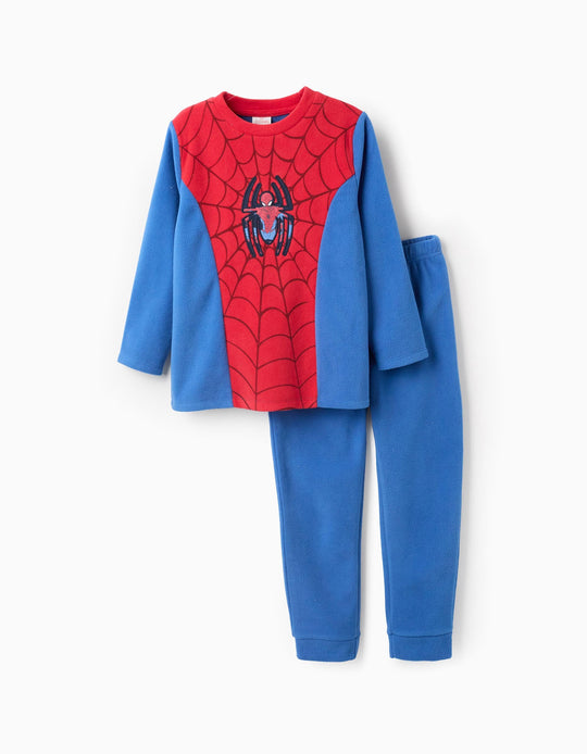 Polar Fleece Pyjamas for Boys 'Spiderman', Blue/Red