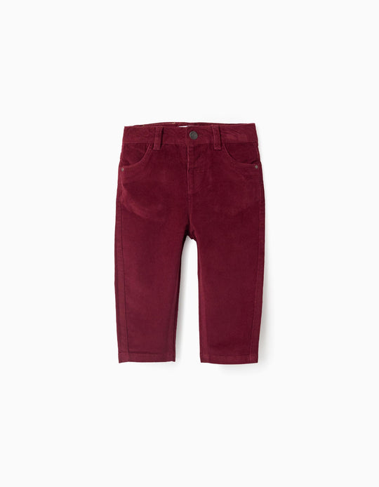 Corduroy Trousers for Baby Boys, Red