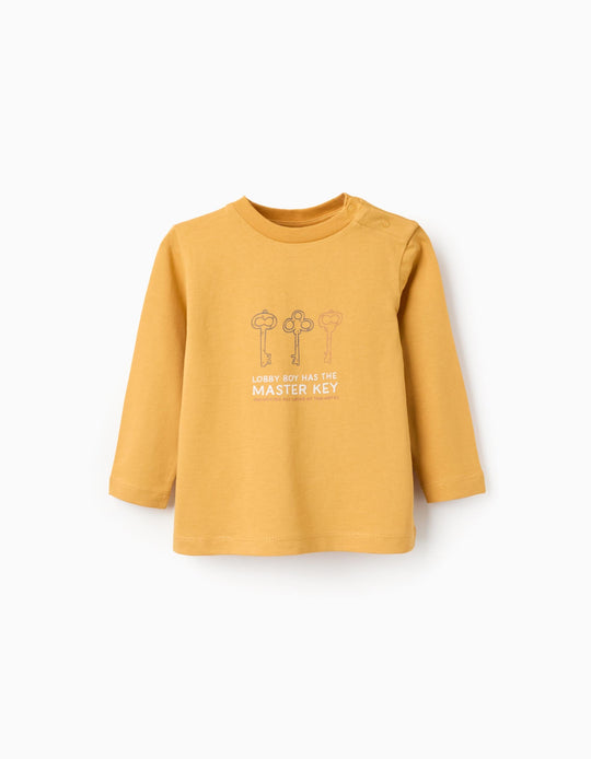 Long Sleeve T-Shirt for Baby Boys 'Lobby Boy', Yellow