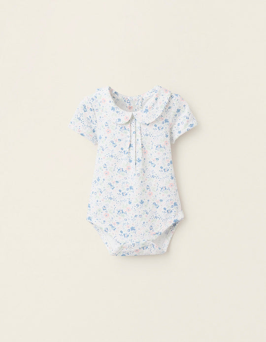 بادي مزهر للمواليد البنات، أبيض/أزرق/أخضر/زهري