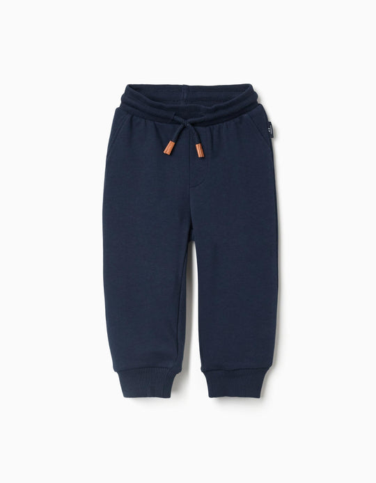 بنطال فليس قطني، أزرق داكن، ‏18/24 شهر