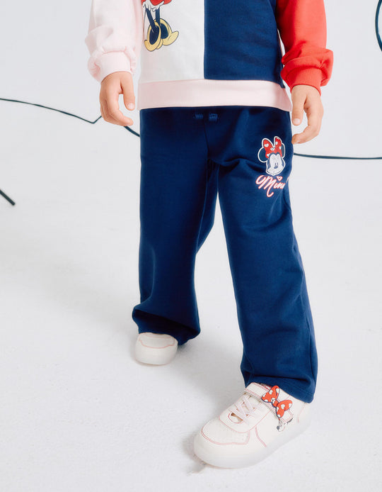 بنطال جوجرز واسع للفتيات "Minnie"، أزرق داكن