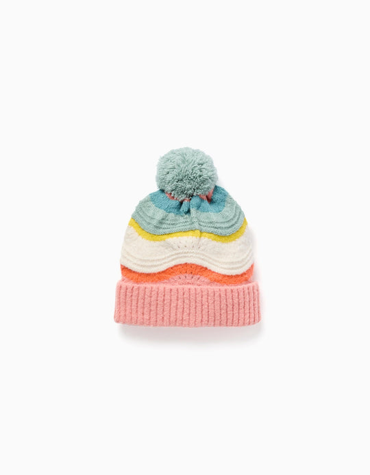 BEANIE JACQUARD, LIGHT ORANGE, L