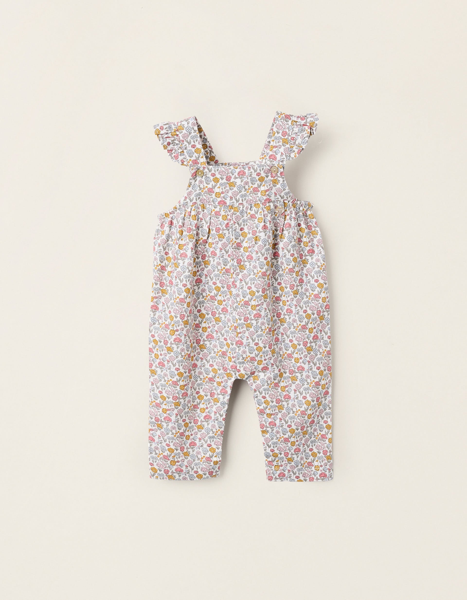 Floral Cotton Jumpsuit for Newborn Girls, Multicolour | La vie en Rose | KSA
