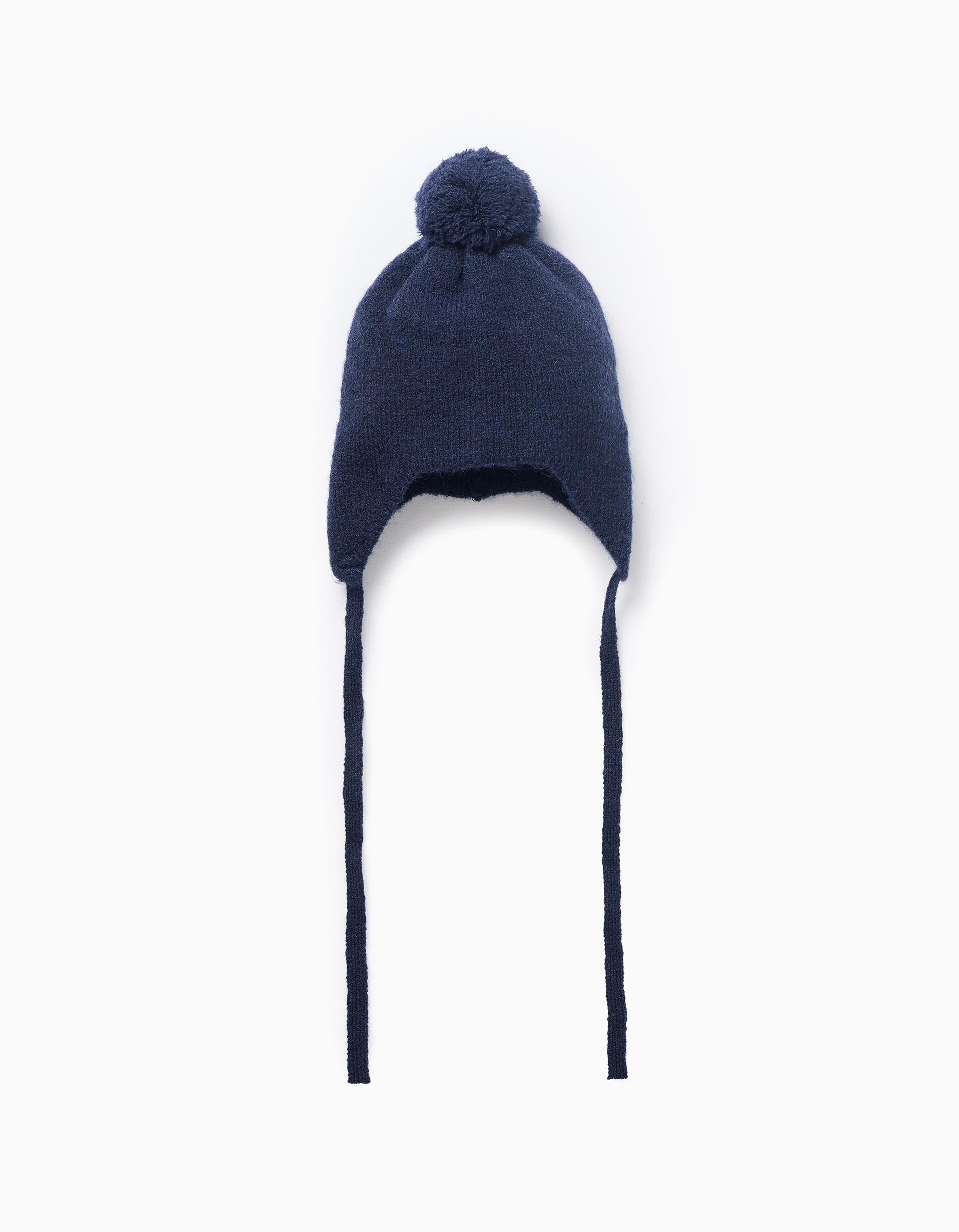 BEANIE POMPOM, DARK BLUE, 3/6M | Ziddy KSA