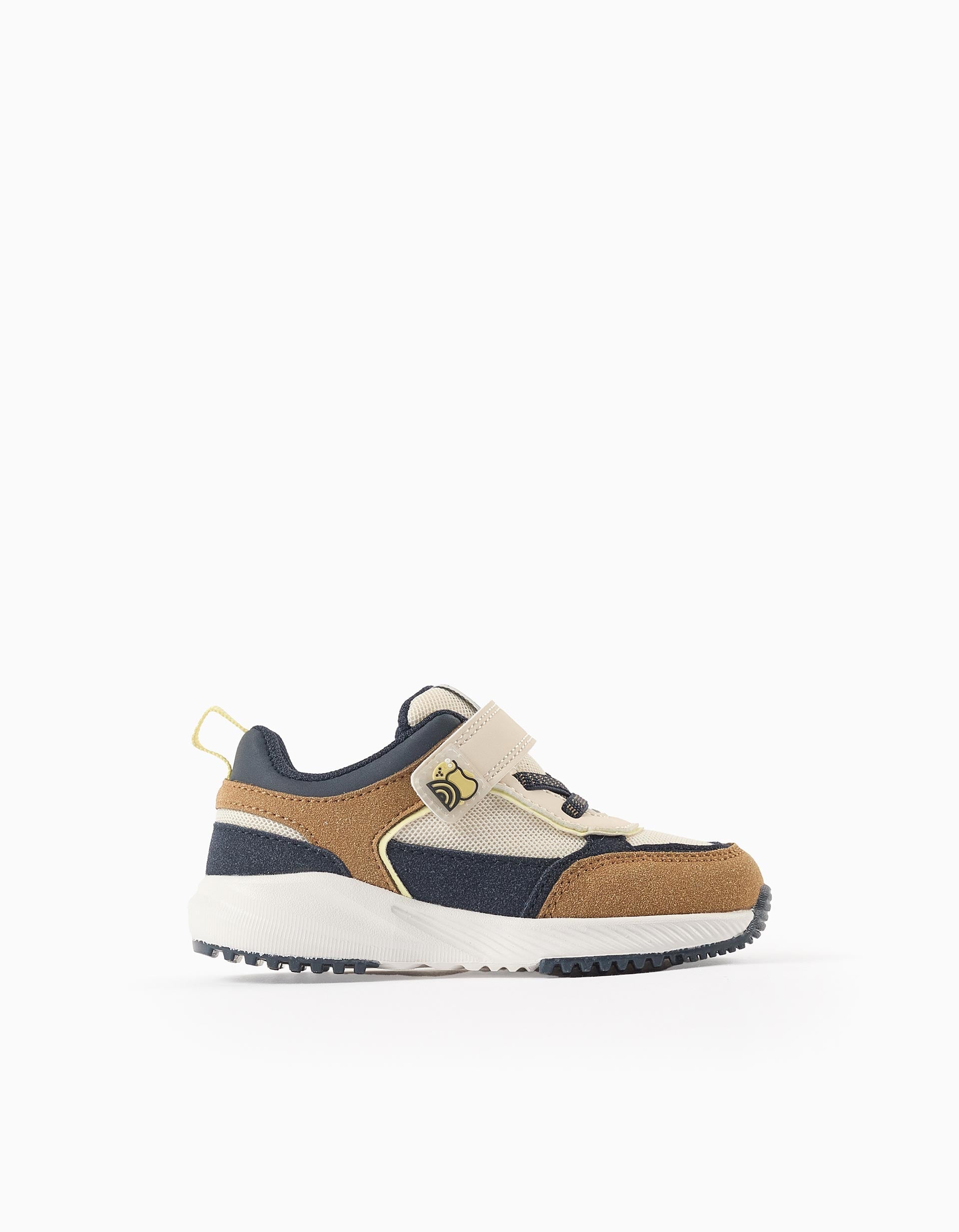 Mixed Trainers for Baby Boys 'Abstract', White/Blue/Camel | La vie en Rose | KSA