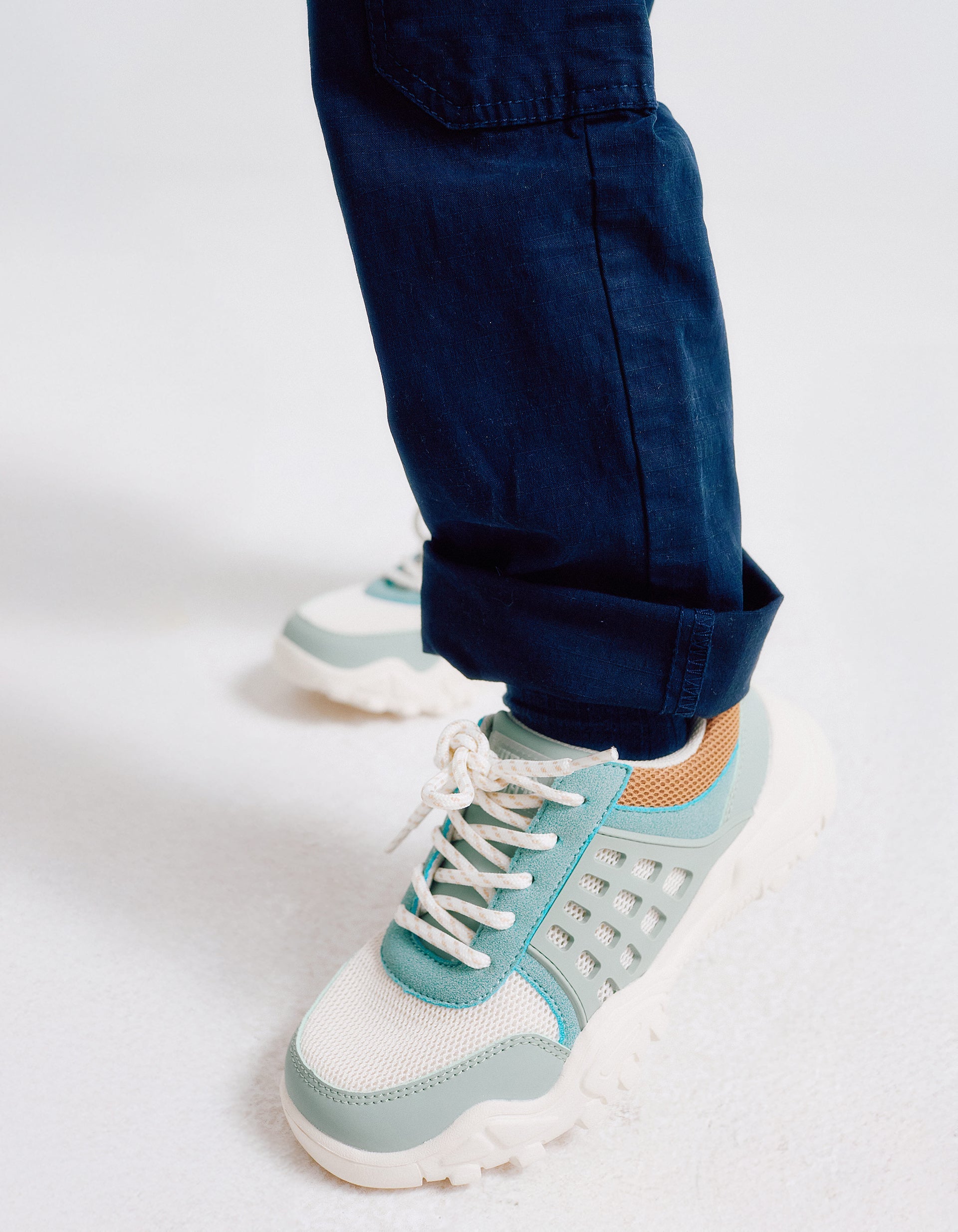 Superlight Runner Trainers for Boys, Blue/Camel | La vie en Rose | KSA