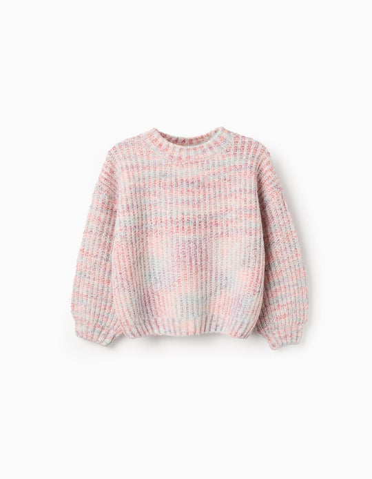 Thick Knit Jumper for Girls, Multicolour